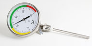 Mercury in steel Dial Thermometer